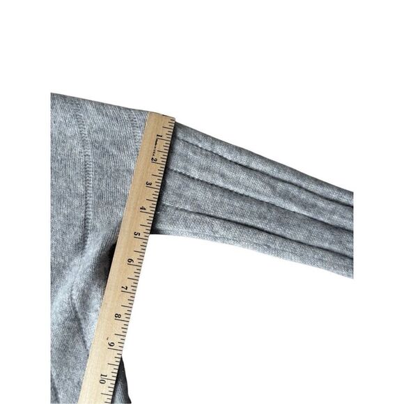 Kokun Cashmere Cardigan Size L Gray Button Front Pockets - Picture 7 of 10